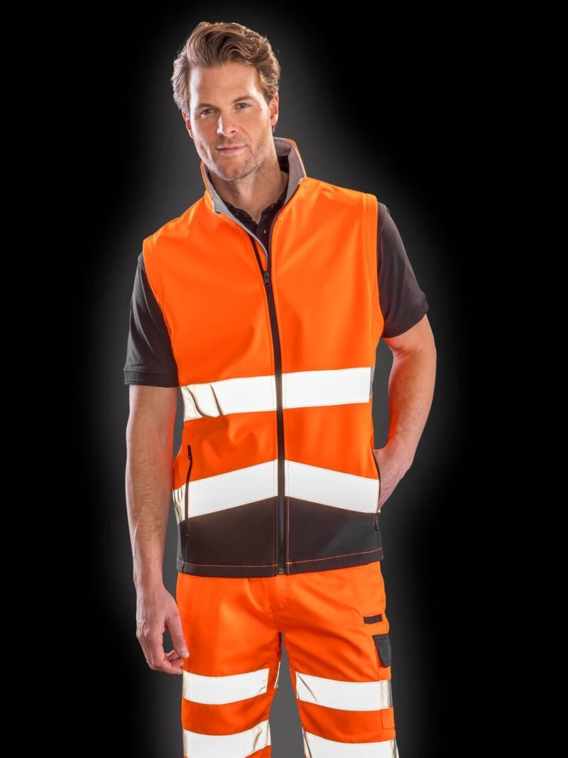 R451X Result Safeguard Printable Safety Softshell Gilet - Image 5