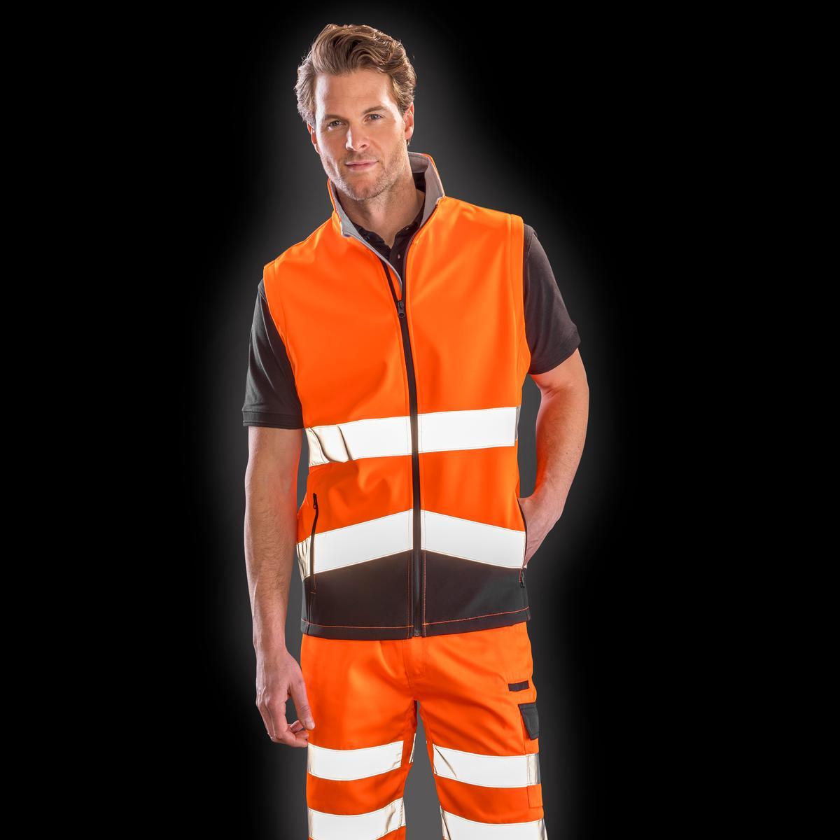 R451X Result Safeguard Printable Safety Softshell Gilet - Image 5