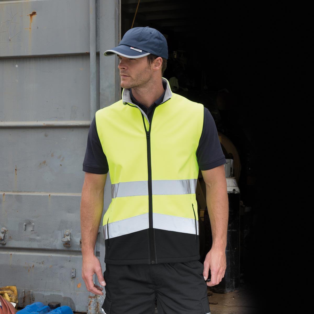 R451X Result Safeguard Printable Safety Softshell Gilet - Image 6