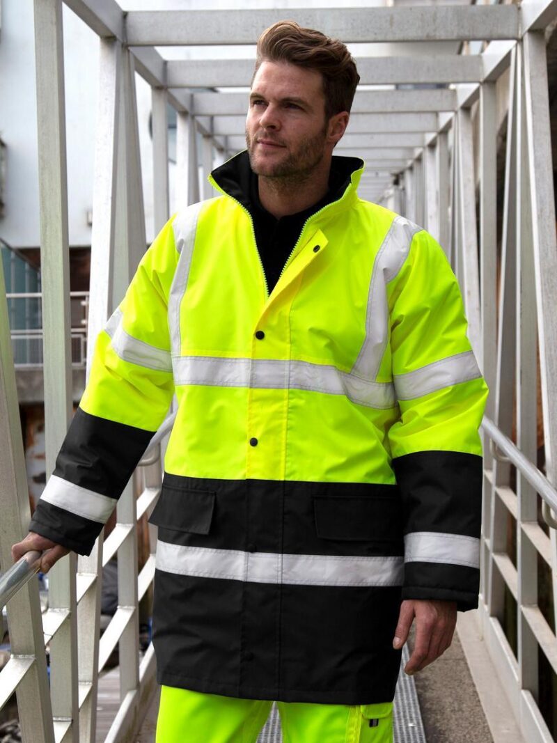 R452X Result Safeguard Motorway 2-Tone Safety Coat - Image 6