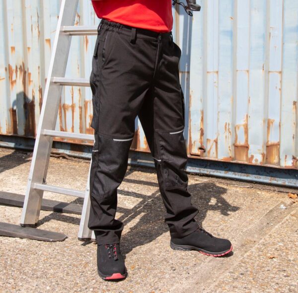 R473X WORK-GUARD by Result Slim Softshell Work Trousers