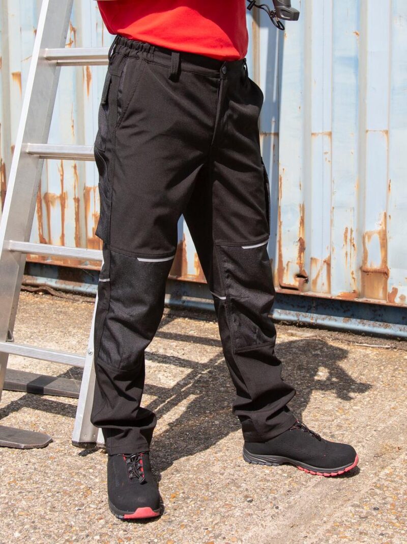 R473X WORK-GUARD by Result Slim Softshell Work Trousers - Image 8