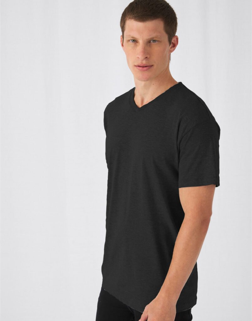 TU006 B&C Men's Exact V-Neck T-Shirt