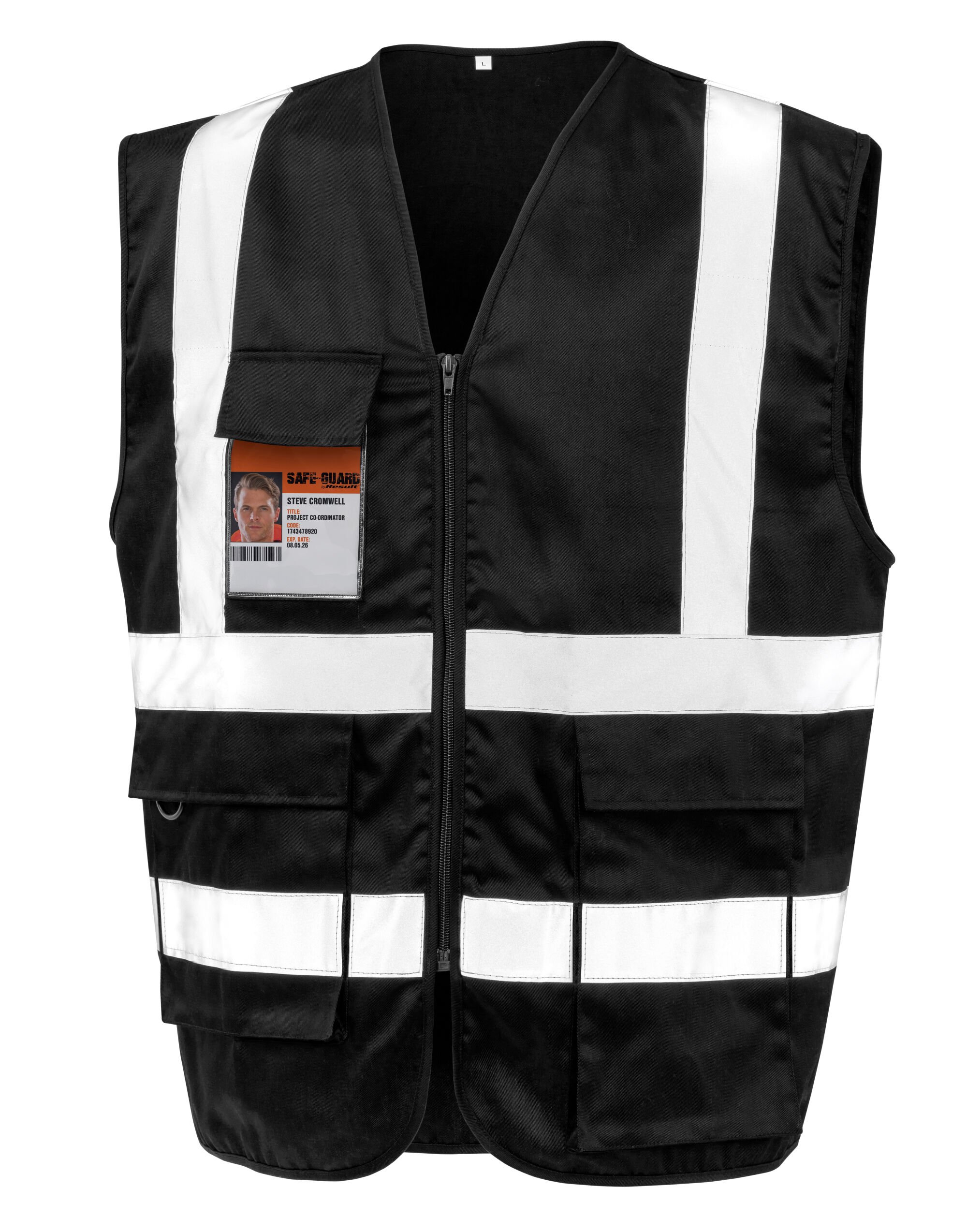R477X WORK-GUARD by Result Heavy Duty Polycotton Security Vest - Image 1