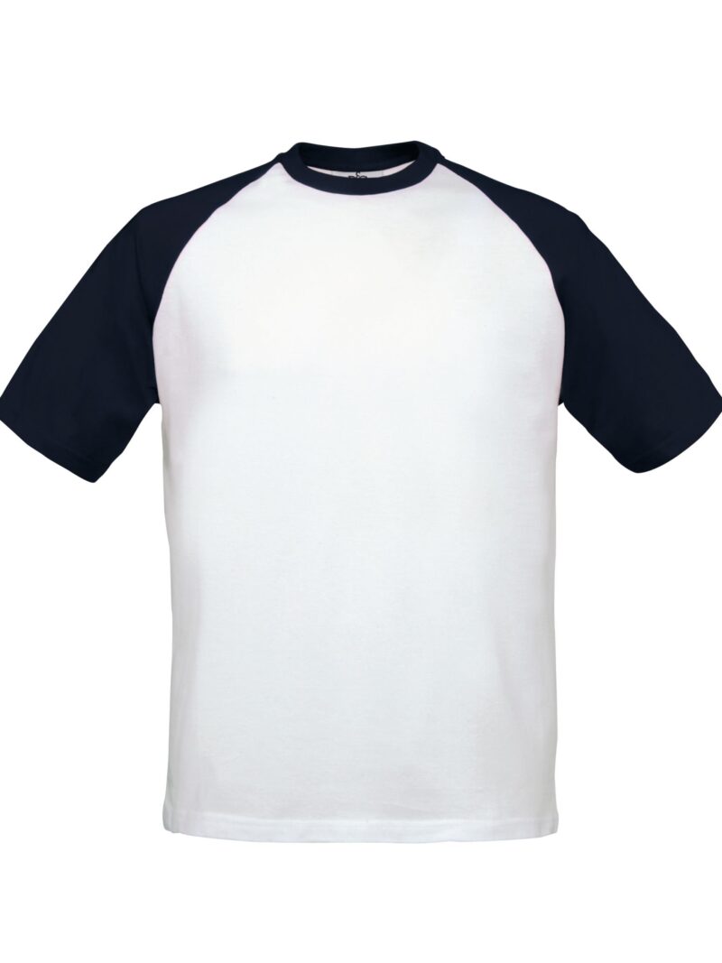 TU020 B&C Mens S/Sleeve Baseball Tee