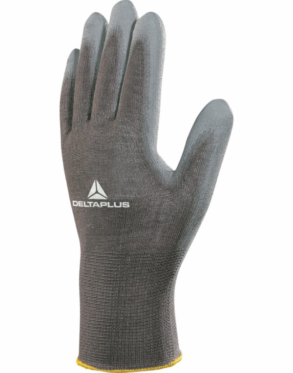 VE702PG Delta Plus Polyester Knitted Glove -PU Palm