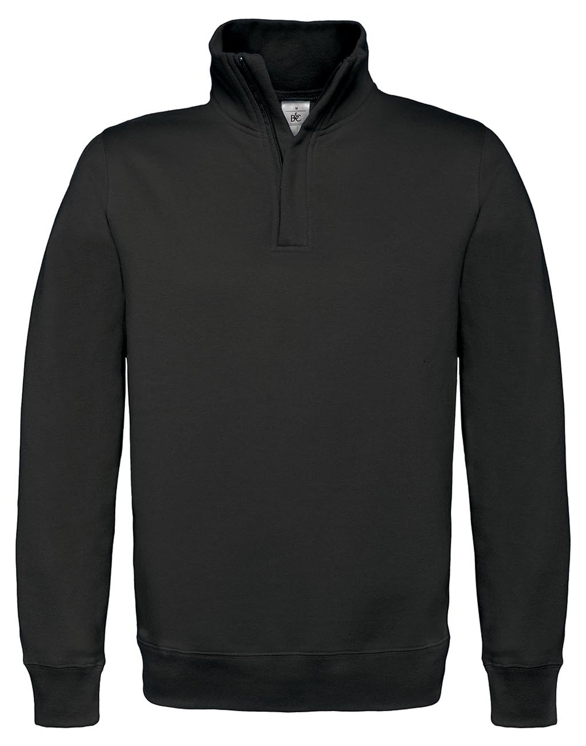 WUI22 B&C ID.004 Cotton Rich 1/4 Zip Sweat - Image 1