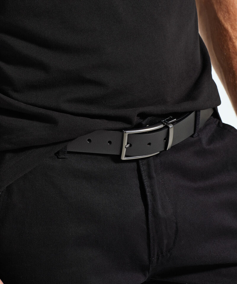 Men's two-way leather belt