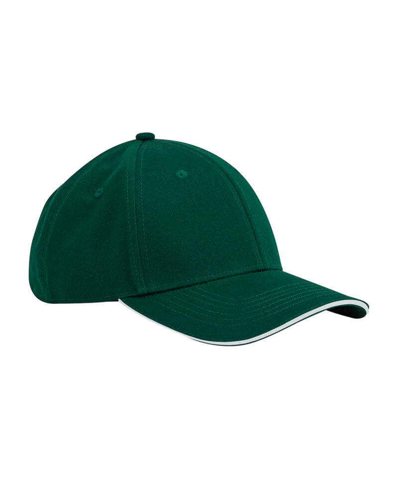 EarthAware? classic organic cotton 6-panel cap ? sandwich peak