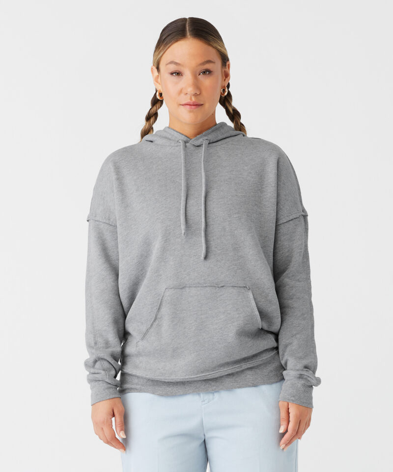 Unisex raw-seam hoodie