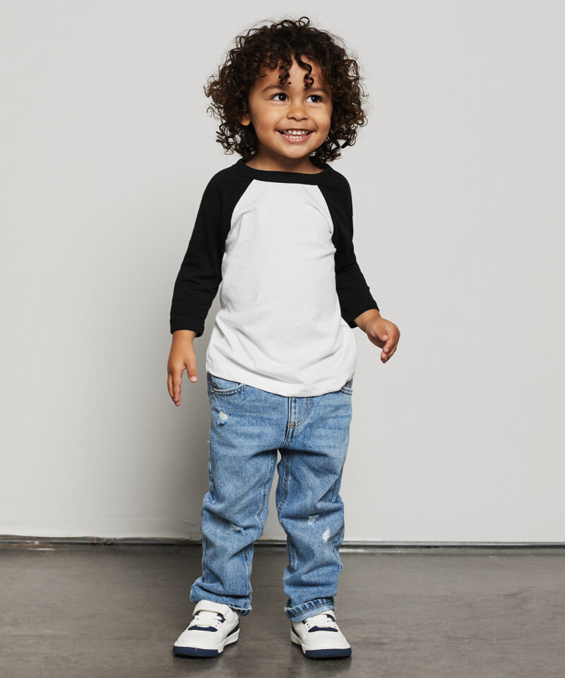 Toddler ? sleeve baseball tee