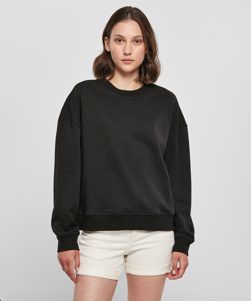 Women?s oversized crew neck sweatshirt