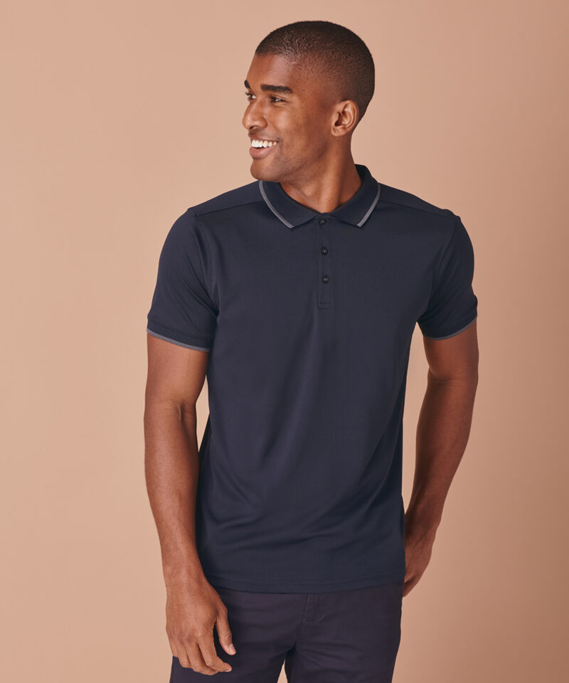 HiCool? tipped polo shirt