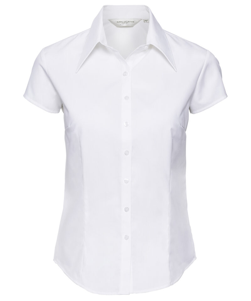 Women?s cap sleeve Tencel? fitted shirt