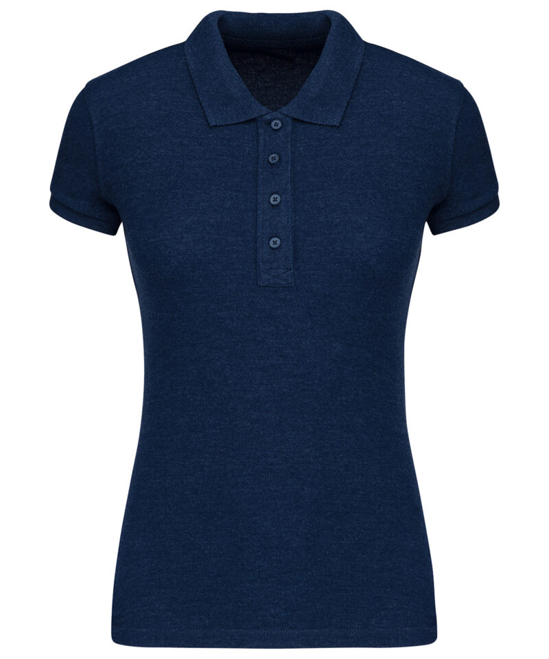 Ladies? organic piqu? short-sleeved polo shirt