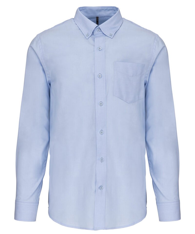 Men's long-sleeved Oxford shirt