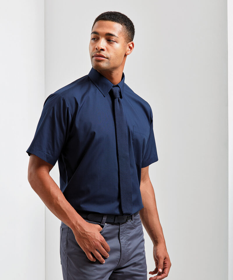 Short sleeve poplin shirt