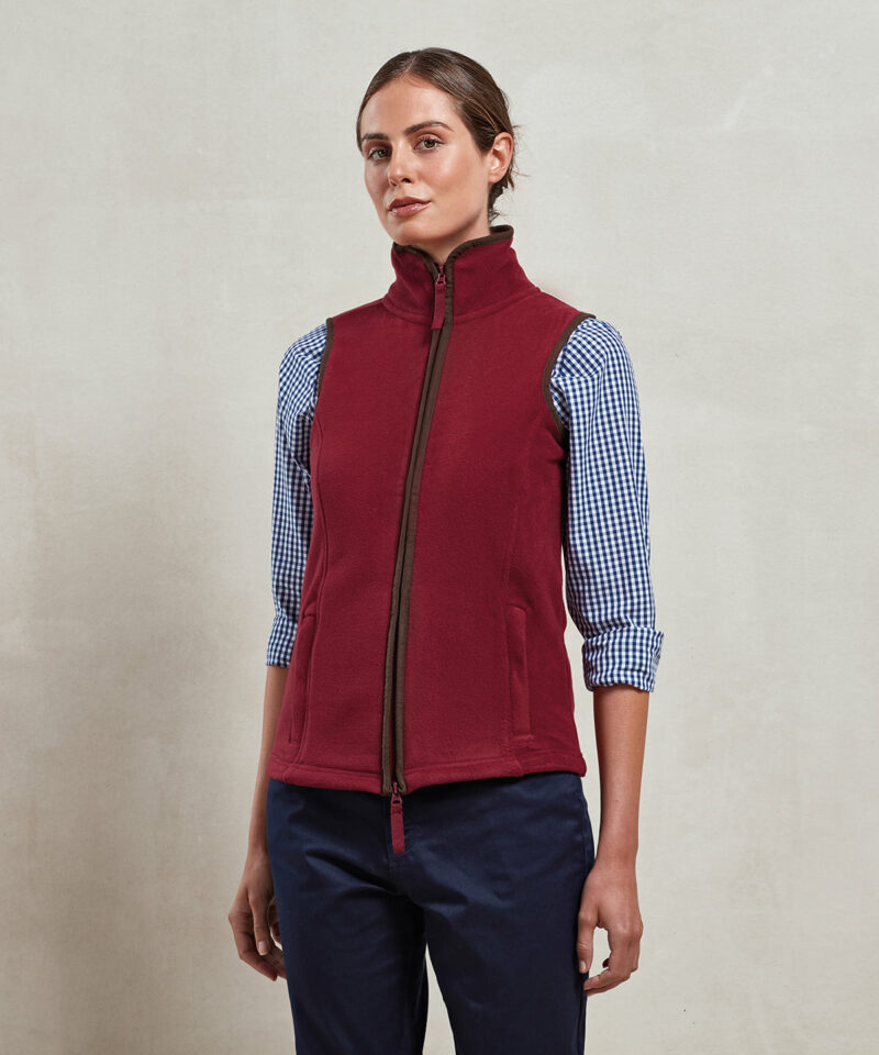 Women?s artisan fleece gilet