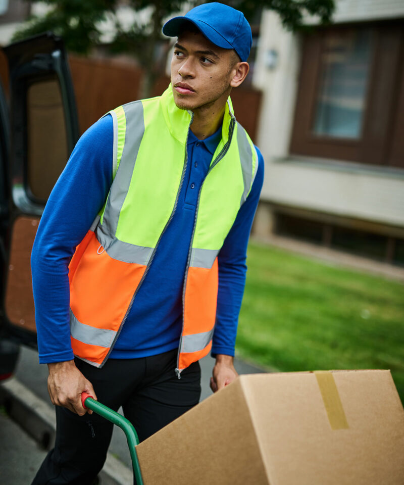 Pro hi-vis full-zip gilet