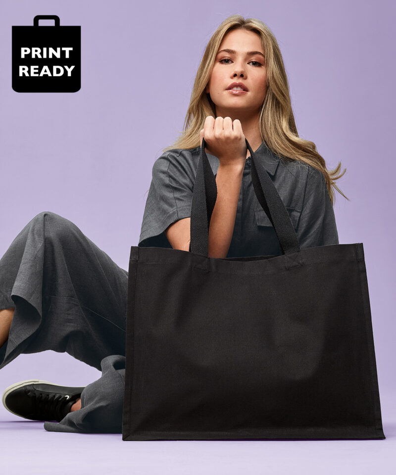 Recycled premium canvas ?stand-up? shopper