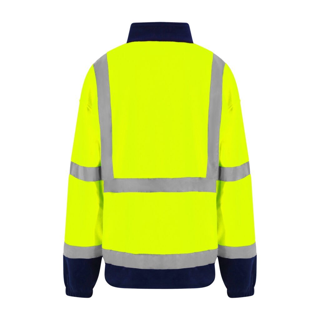 High visibility full-zip fleece