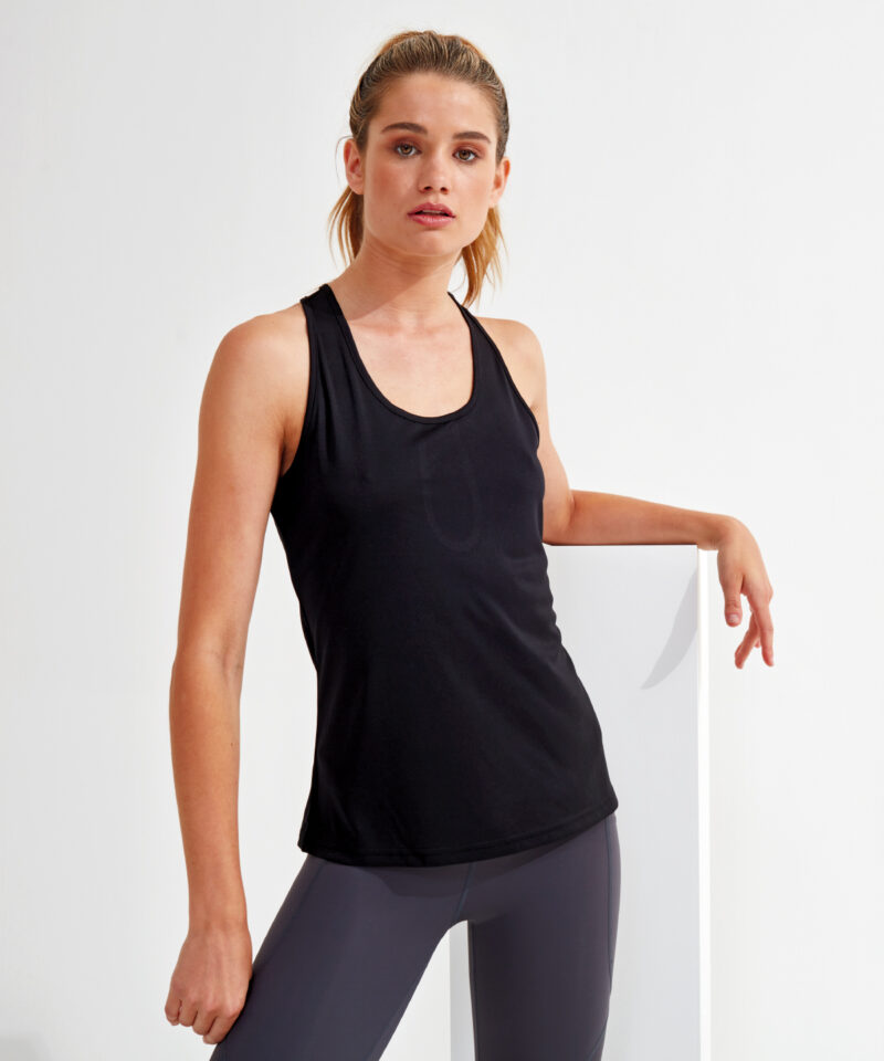 Women's TriDri? yoga knot vest