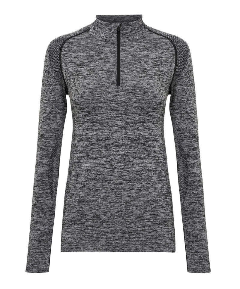 Women's TriDri? seamless '3D fit' multi-sport performance zip top