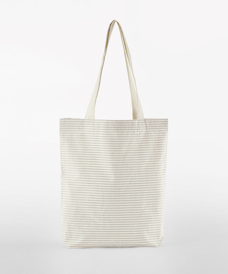 Striped organic cotton tote