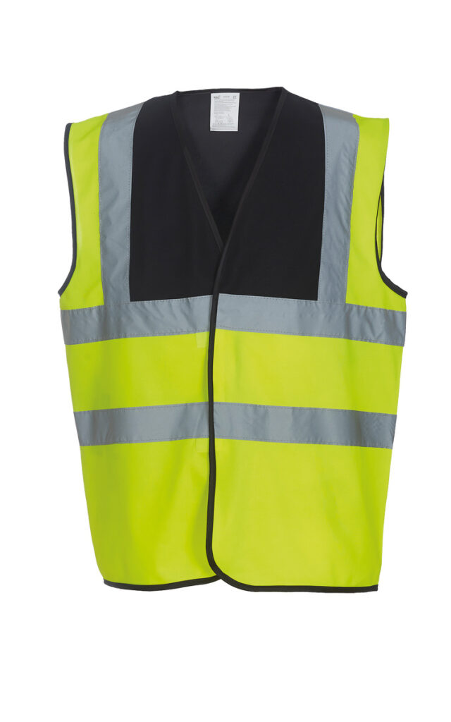 YK001 Hi-vis 2-band-and-braces waistcoat (HVW100)