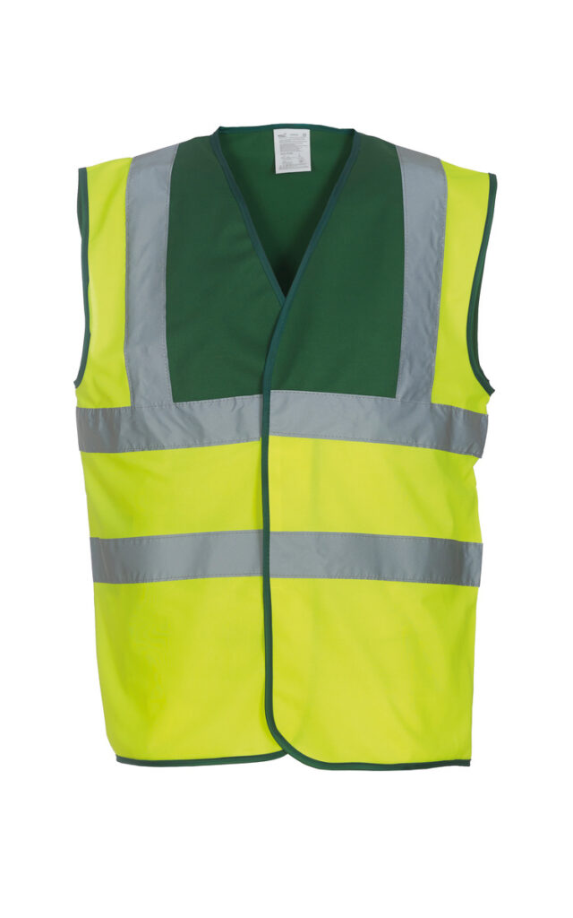YK001 Hi-vis 2-band-and-braces waistcoat (HVW100)