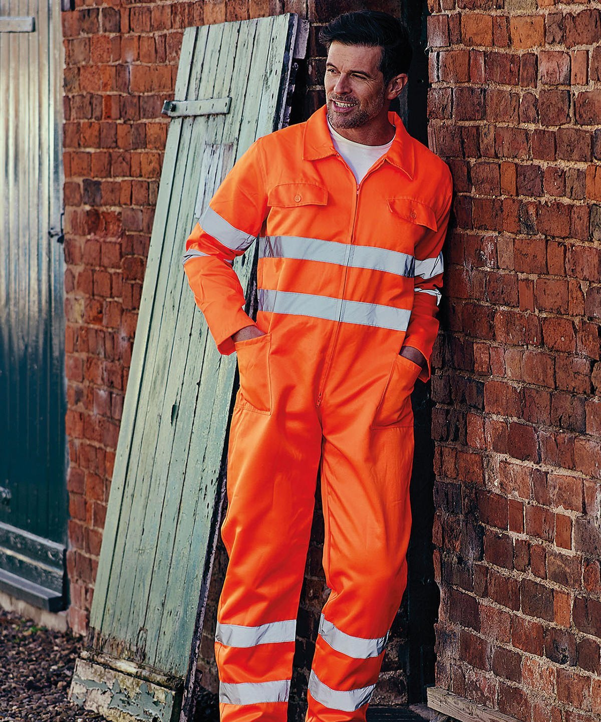 Hi-vis polycotton coverall (HV058) - Image 1