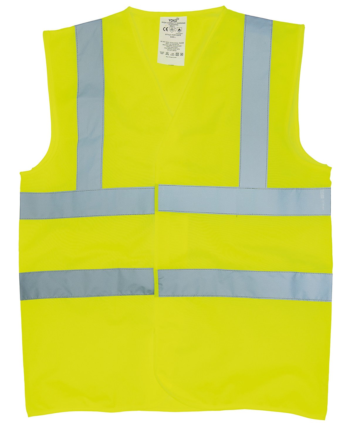 Flame-retardant hi-vis sleeveless waistcoat (HVW100FR) - Image 1