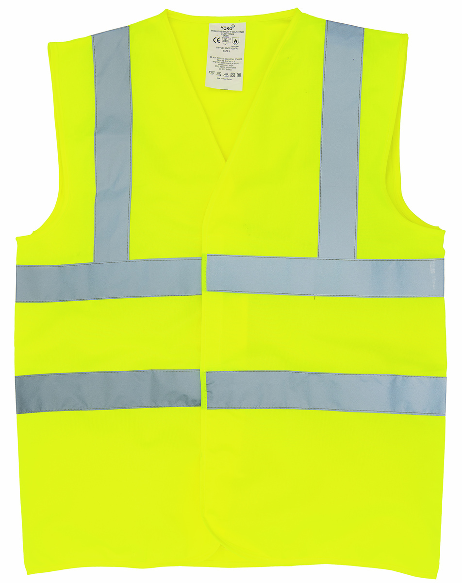 Flame-retardant hi-vis sleeveless waistcoat (HVW100FR) - Image 4