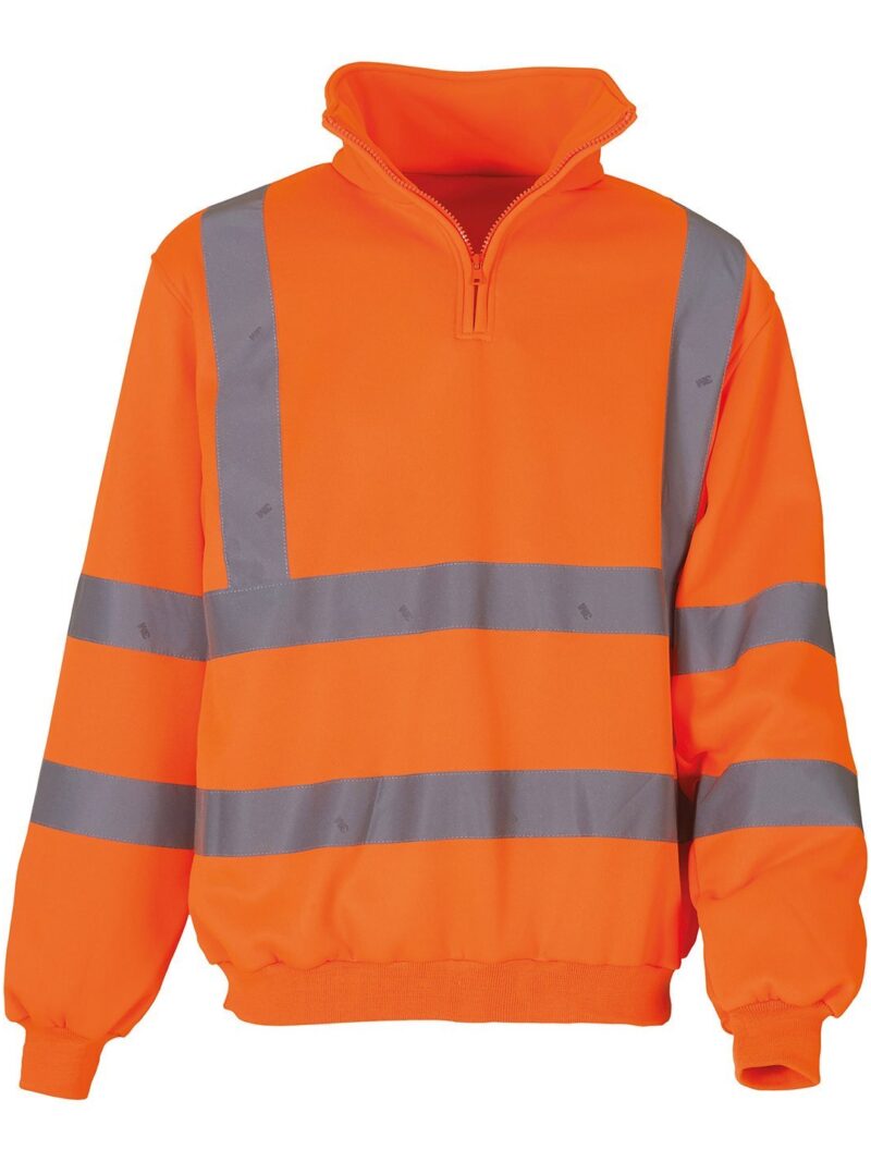 Hi-vis ? zip sweatshirt (HVK06) - Image 1