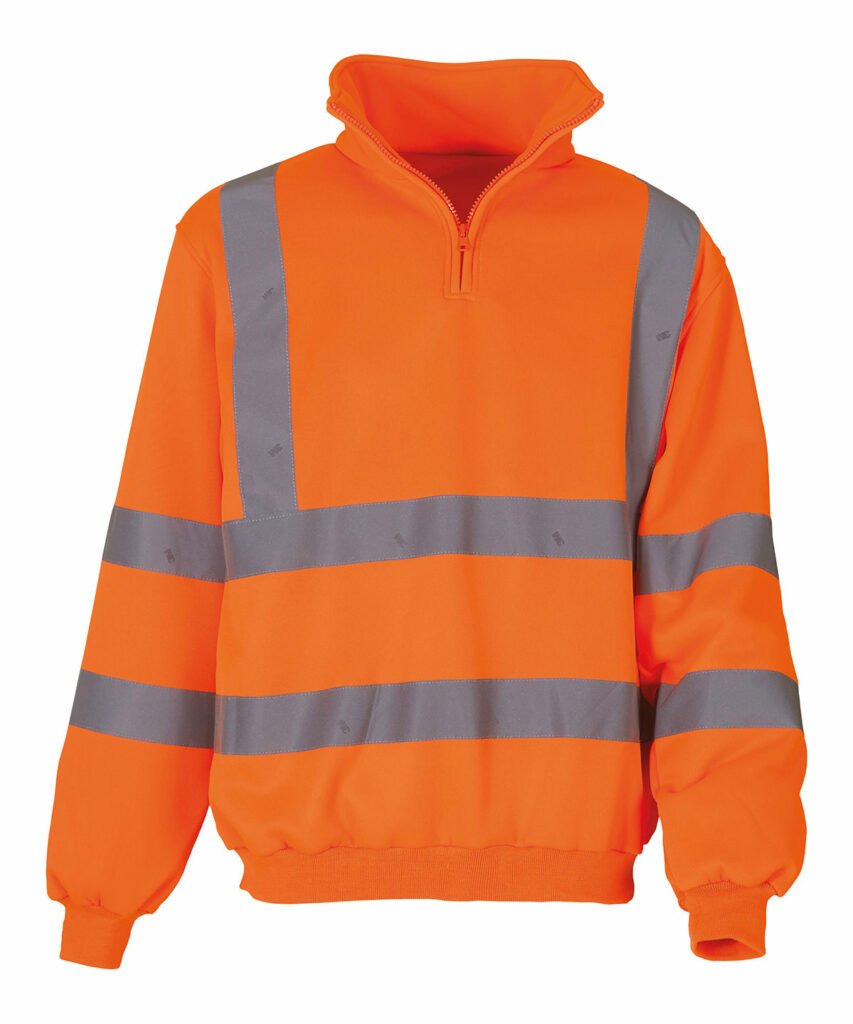 Hi-vis 1/4 zip sweatshirt (HVK06)