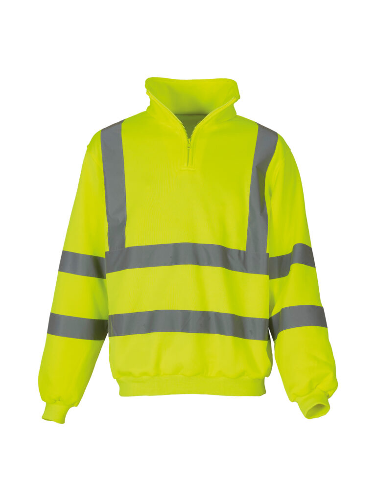 Hi-vis 1/4 zip sweatshirt (HVK06)