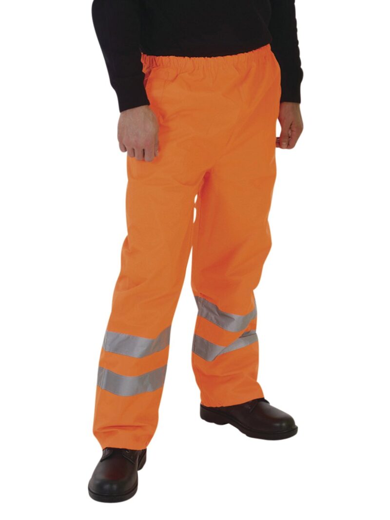 Hi-vis waterproof overtrousers (HVS462) - Image 1