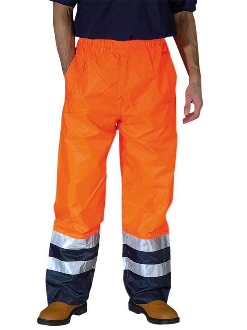 Hi-vis waterproof overtrousers (HVS463) - Image 1