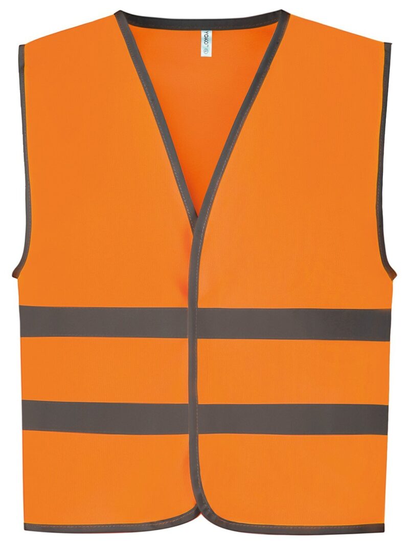 Hi-vis reflective border kids waistcoat (HVW102CH)