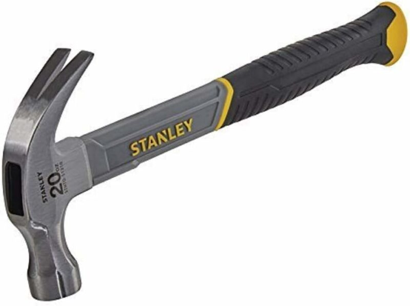 STANLEY 20oz Fiberglass Curved Claw Hammer, 570g