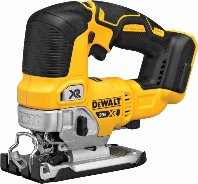 DEWALT 20V MAX XR Jig Saw, DCS334B, 3,200 Blade Speed, Cordless, Brushless Motor, LED Light, Bare Tool Only - Batteries Sold Separately